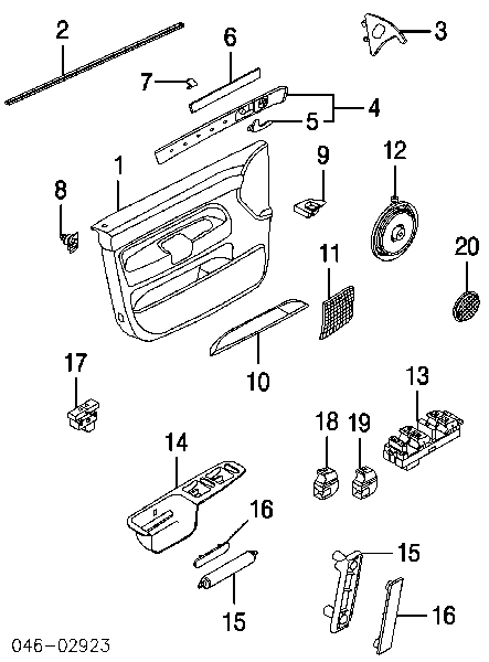 30868001 AND spinka mocowania okładzin drzwi