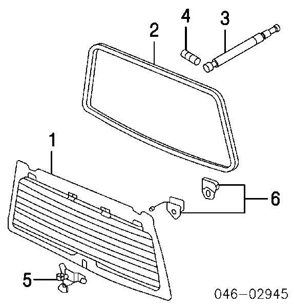 7L6845587 VAG amortyzator szyby bagażnika (3/5 drzwi tylnych)