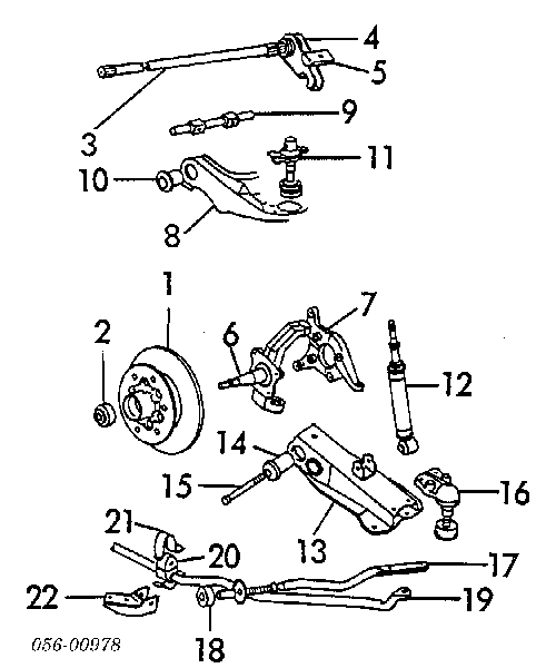 8941136281 Isuzu tarcza hamulcowa przednia