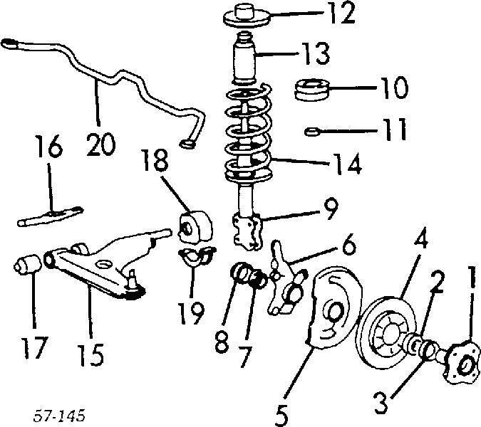 MB349125 Mitsubishi silentblock przedniego wahacza dolnego