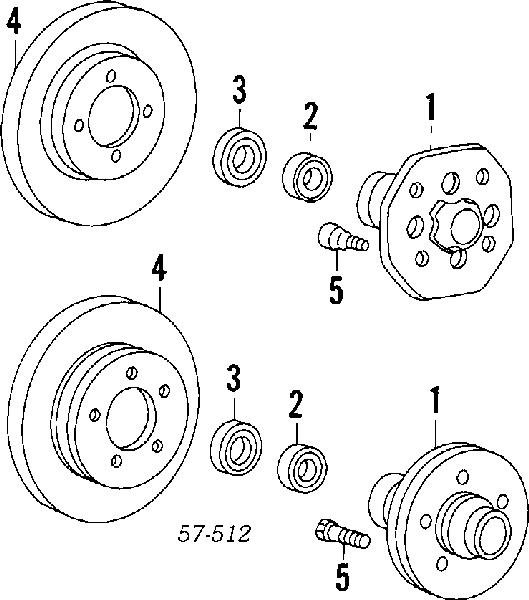 MB002073 Mitsubishi łożysko piasty tylnej zewnętrzne