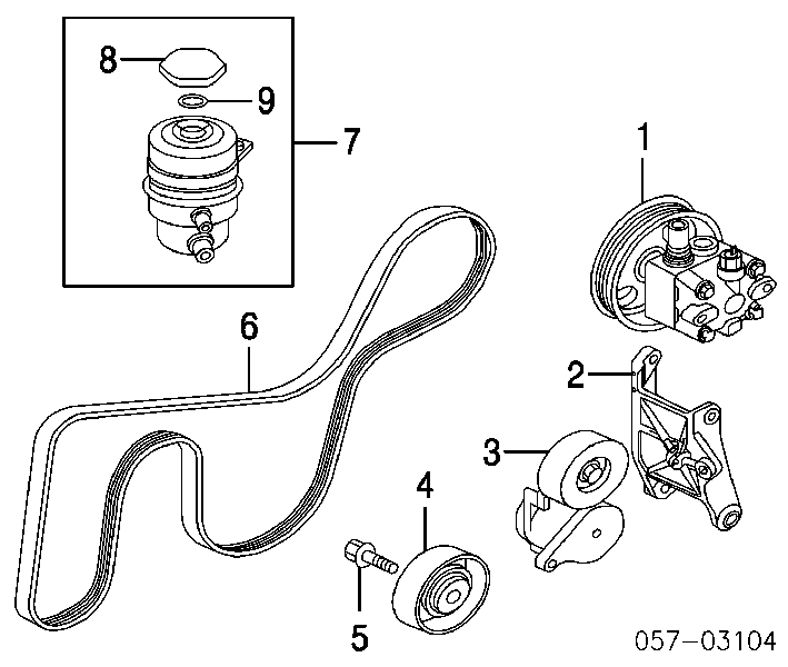 MN149179 Mitsubishi napinacz paska napędowego