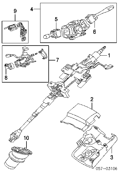 8614A001 Mitsubishi Przełącznik zespolony lewy