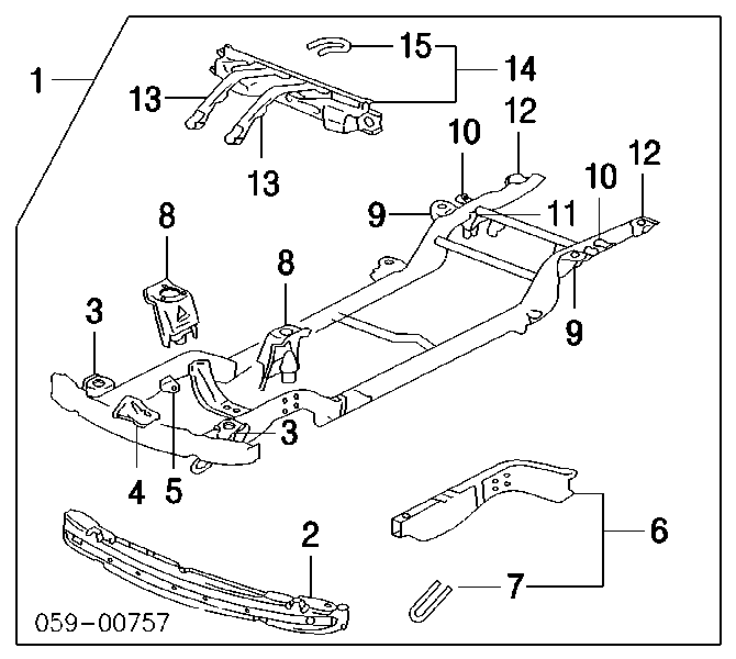 Wzmocnienie zderzaka przedniego Suzuki Grand Vitara XL-7 