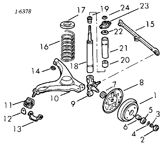 4340264B01 Suzuki Piasta tylna