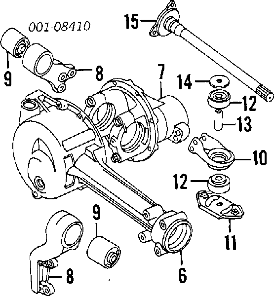 2755060A00 Suzuki Silentblock trawersu do mocowania przedniego reduktora przedni
