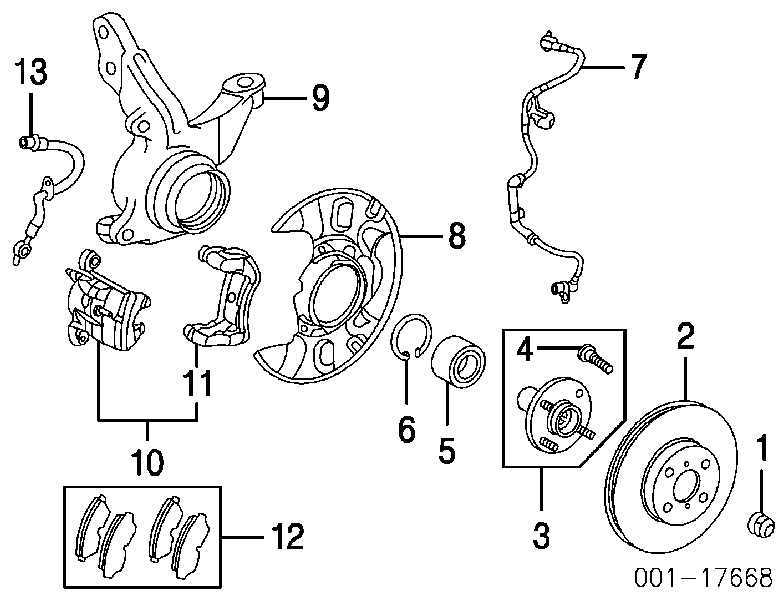 RD.34150204 Rider łożysko piasty przedniej