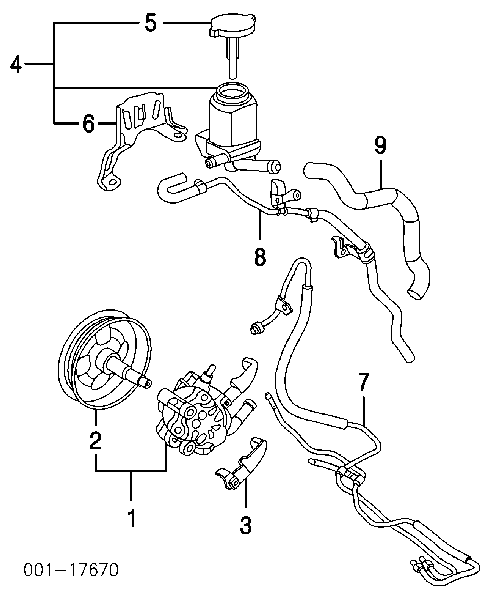  Pompa wspomagania hydraulicznego kierownicy Toyota Matrix 
