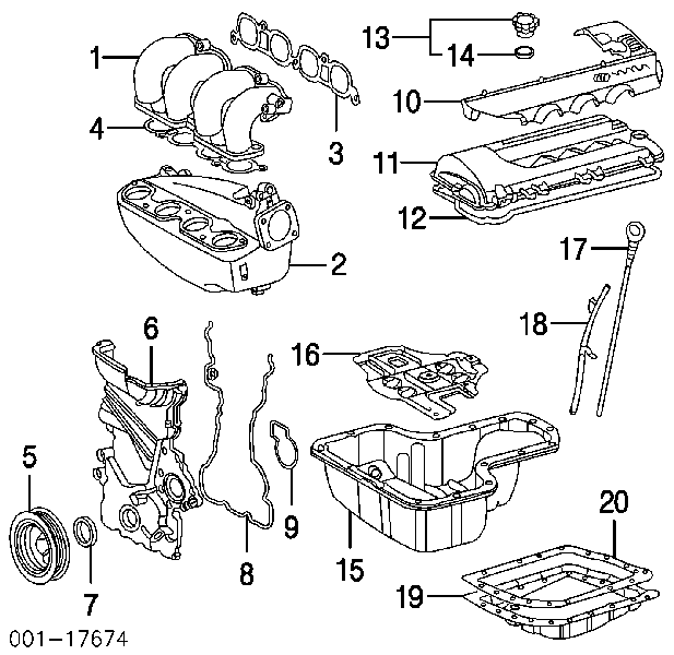 Uszczelka miski automatycznej/mechanicznej skrzyni biegów Lexus RX 330/350 (U3)