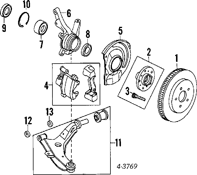 MB895097 Mitsubishi tarcza hamulcowa przednia