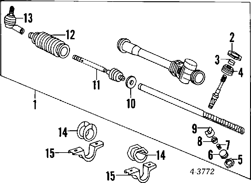 Podkładka zabezpieczająca drążek kierowniczy Mitsubishi L 300 (P0W, P1W, P2W)