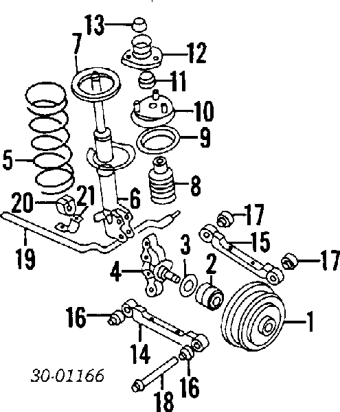 Tuleja stabilizatora tylnego Nissan Sunny 2 (B12)