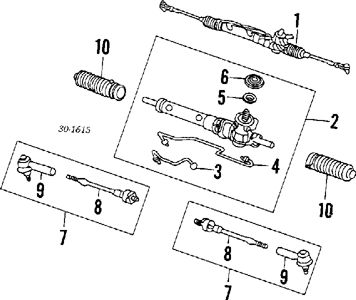 Osłona mechanizmu kierowniczego (maglownicy) lewa Honda Civic 6 (EJ6, EJ8)