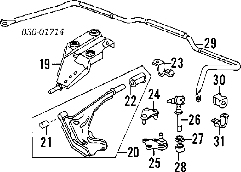 5461330R00 Nissan/Infiniti Tuleja stabilizatora przedniego