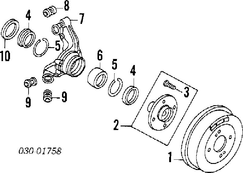 5515251E00 Nissan/Infiniti Silentblock czopu tylnego
