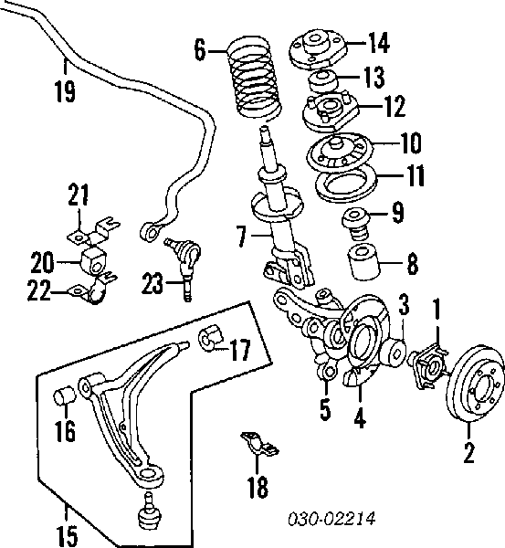 Poduszka amortyzatora przedniego do Nissan Sunny I B11
