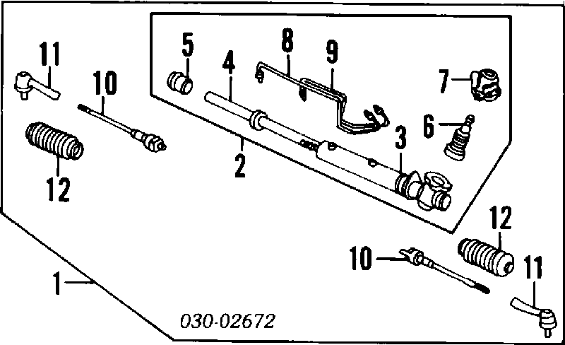 Osłona mechanizmu kierowniczego (maglownicy) 30174 Lemforder