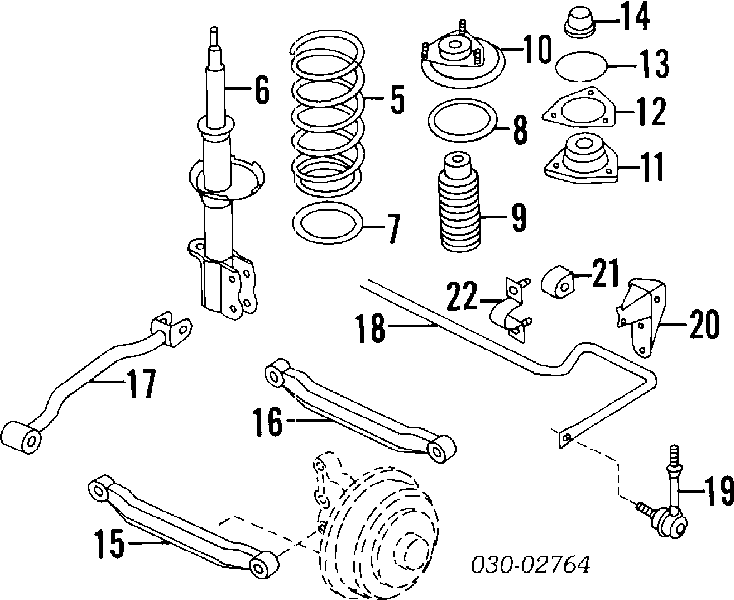 Tuleja stabilizatora tylnego Nissan Sunny 3 (Y10)