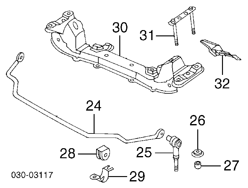 5611290J05 Nissan/Infiniti Tuleja łącznika stabilizatora przedniego