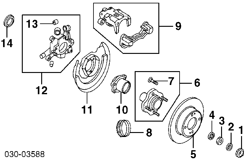 Zestaw naprawczy zacisku hamulcowego tylnego 1131324X Quick Brake