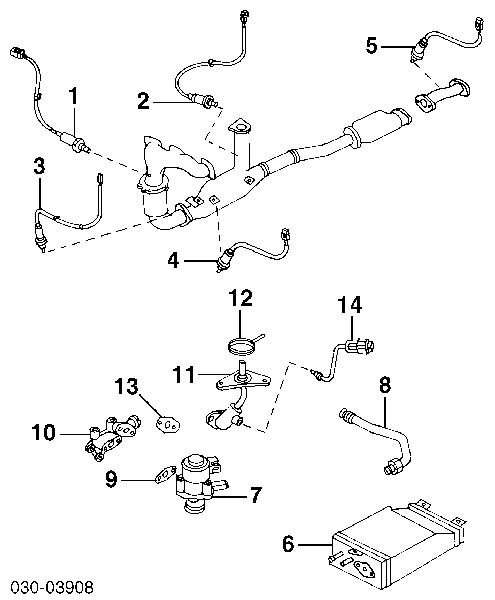 Sonda lambda czujnik tlenu przed katalizatorem Nissan Maxima QX (A33)