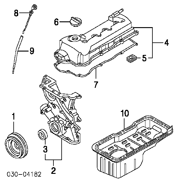 13510V7202 Nissan/Infiniti uszczelniacz wału korbowego przedni