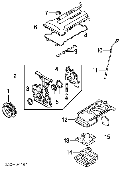 135101KC1A Nissan/Infiniti uszczelniacz wału korbowego przedni