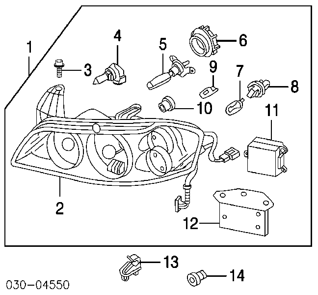 Żarówka halogenowa Nissan X-Trail (T30)