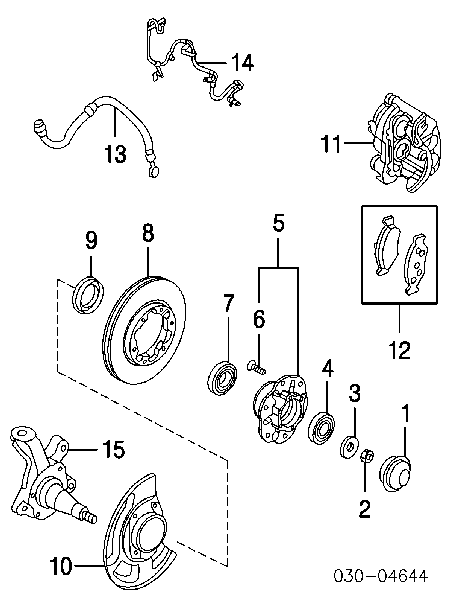 410607Z026 Nissan/Infiniti Klocki hamulcowe przednie tarczowe
