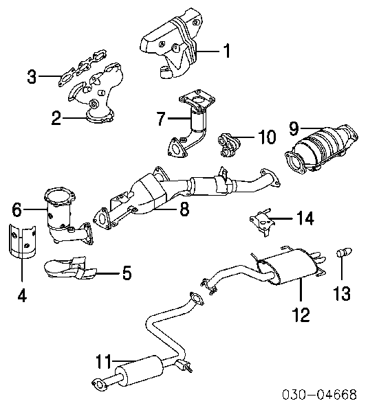 Uszczelka kolektora wydechowego Nissan Murano SUV (Z50) (2002 - 2007) cena, od 13,17 USD