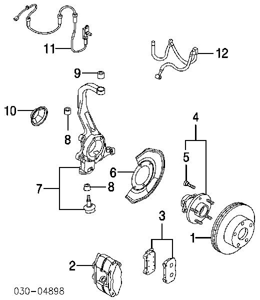 Szpilka koła przednia Nissan/Infiniti 4322270T00 cena, od 4,01 USD