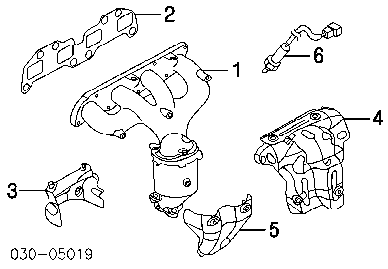  Uszczelka kolektora wydechowego Nissan Teana 