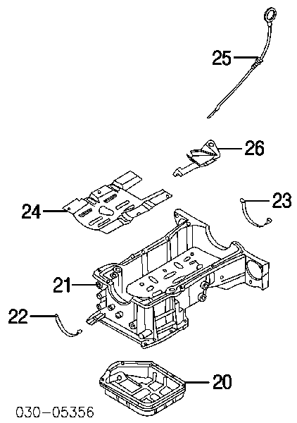 Uszczelka korka miski olejowej Nissan Serena (C23)