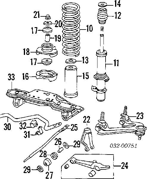 Amortyzator przedni lewy 341172 Kayaba