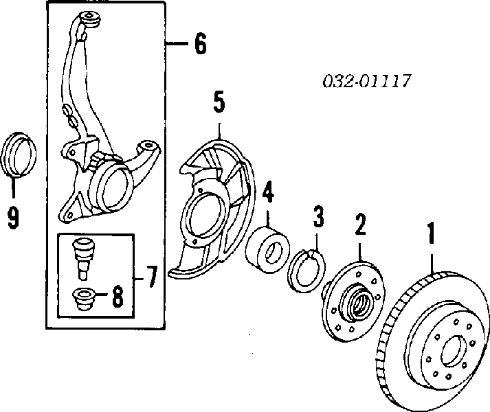 44300S04004 Honda Łożysko piasty przedniej