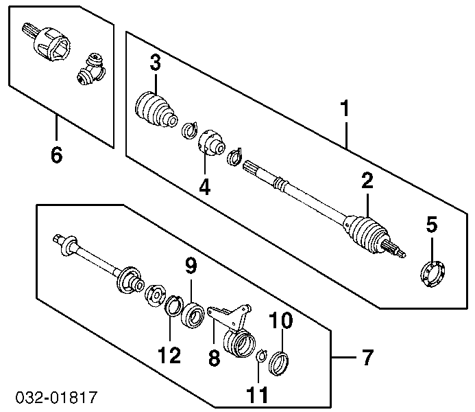 44011S04J51 Honda przegub homokinetyczny przedni zewnętrzny