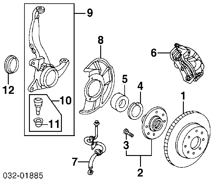 45251SR3A00 Honda Tarcza hamulcowa przednia
