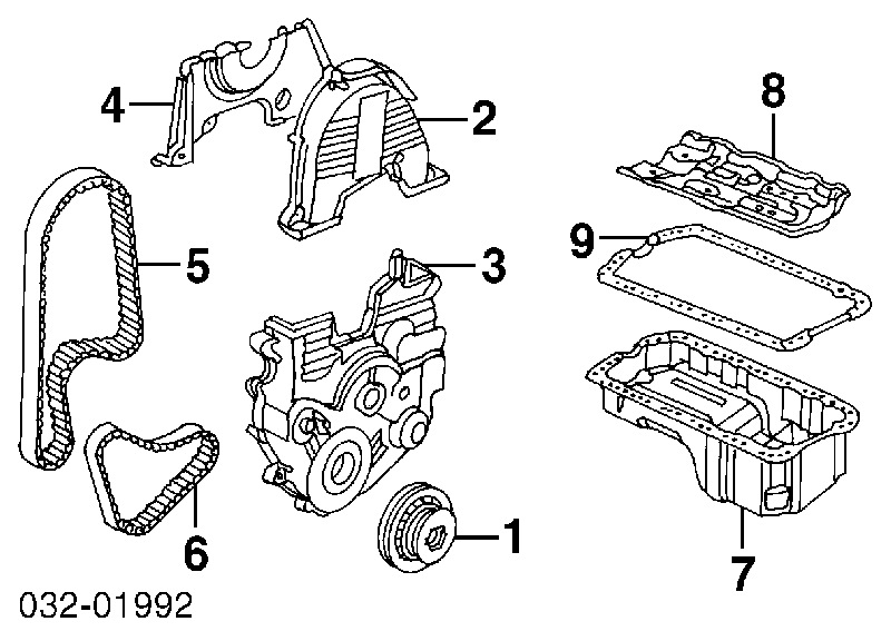 Uszczelka miski olejowej silnika 11251P45G00 Honda