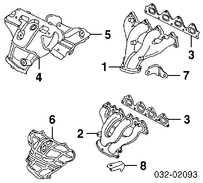Uszczelka kolektora wydechowego Honda CR-V I SUV (RD) (1995 - 2002) cena, od 10,61 USD