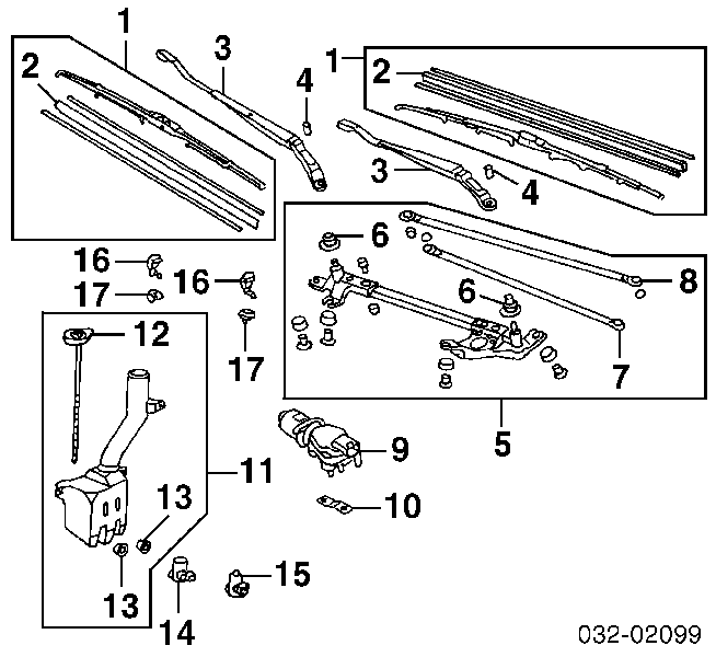 76505S04G01 Honda silniczek wycieraczki szyby przedniej