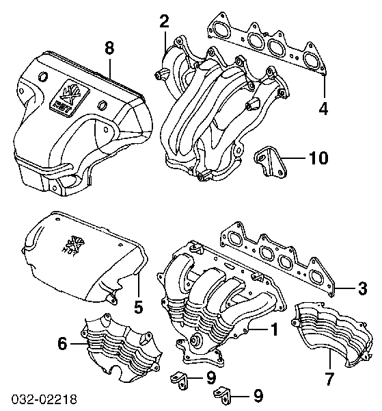 18115PAAL21 Honda Uszczelka kolektora wydechowego