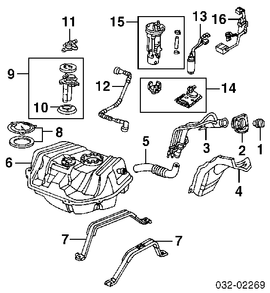 Element-turbina pompy paliwa Toyota Starlet 3 (P8)