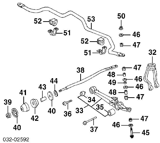 Tuleja łącznika stabilizatora przedniego Honda Accord 4 (CB3, CB7)