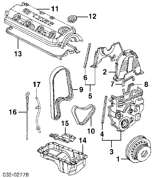 13405PAAA03 Honda pasek wału wyrównoważającego