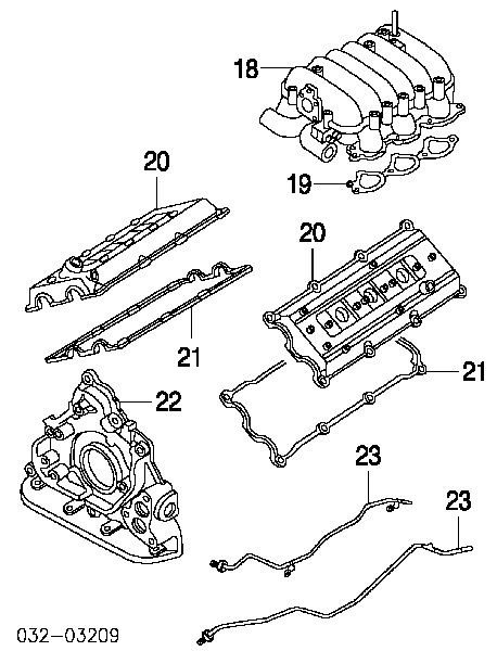 Uszczelka kolektora ssącego Opel Monterey UBS