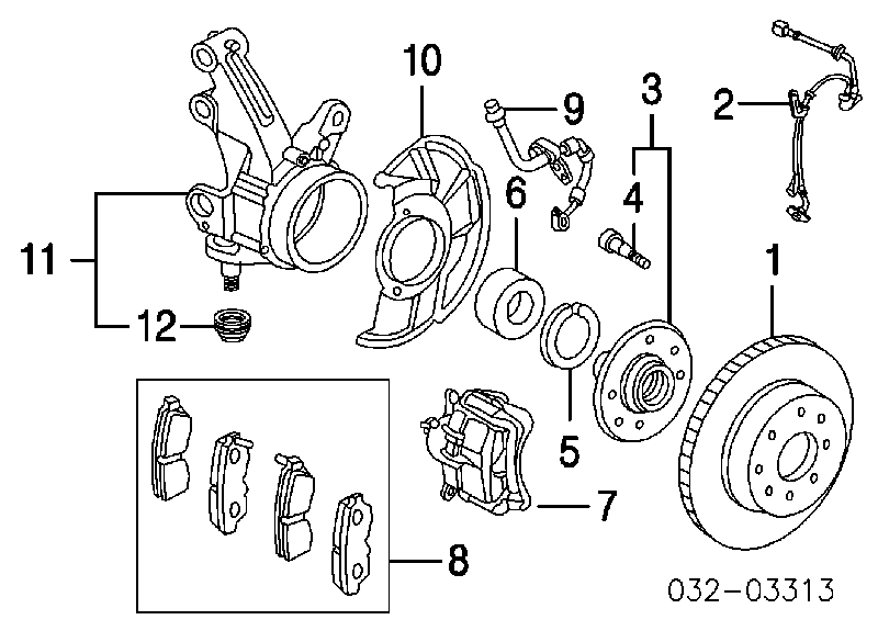 WB90242 Sato Tech łożysko piasty przedniej