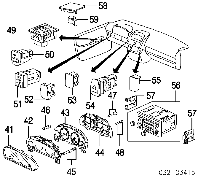 36775S9AA01 Honda wahacz zawieszenia przedniego dolny lewy