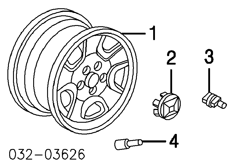 90381S87A01 Honda Nakrętka koła