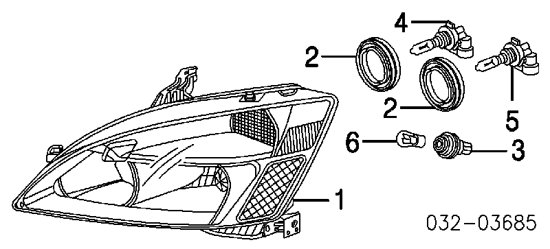 Żarówka kierunkowskazu Honda Civic 6 (EJ6, EJ8)