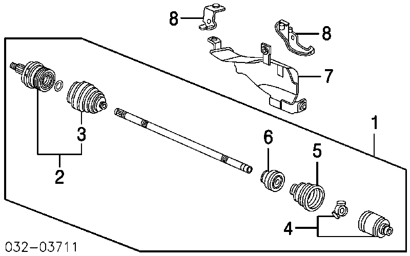 44018S6M000 Honda osłona przegubu homokinetycznego półosi przedniej zewnętrzna